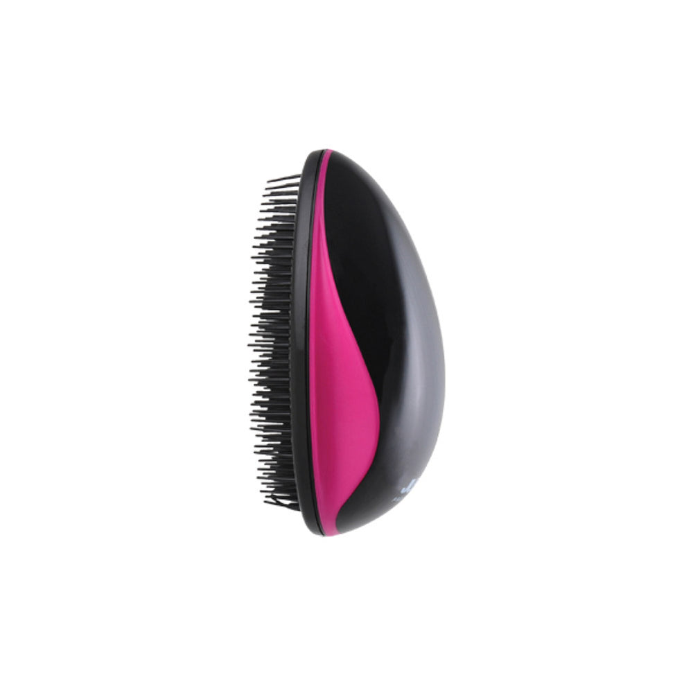 Detangle Brush Compact Black & Pink